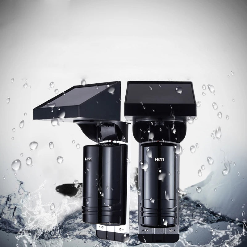 Détecteur infrarouge actif sans fil 2 faisceaux solaire