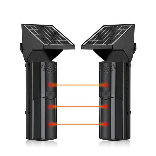 Détecteur infrarouge actif sans fil 3 faisceaux solaire